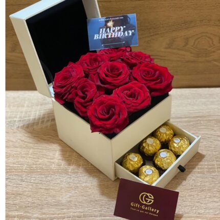 MINI BOX FLEURS ET CHOCLATS ( CADEAU 2026°)